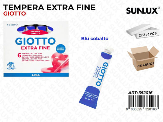 Tubo Tempera Giotto 12ML Blu Cobalto