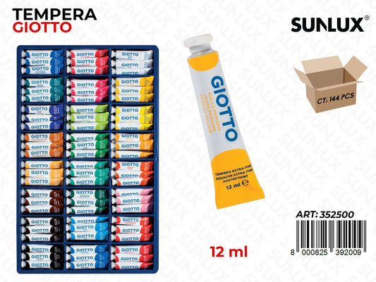 Esp. Tubi Tempera Giotto 12ML