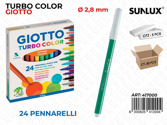 Ast. 24GIOTTO Turbo Color 2.8MM