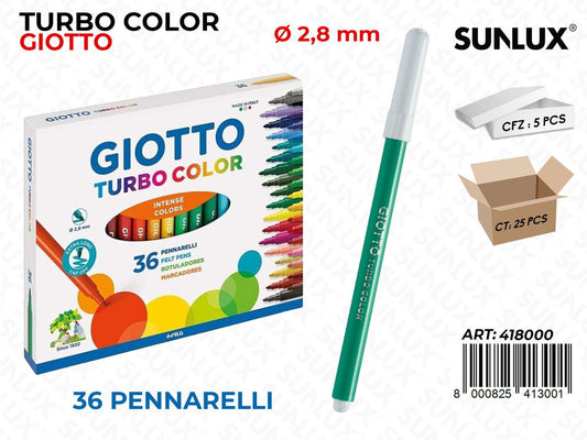 Ast. 36GIOTTO Turbo Color 2.8MM