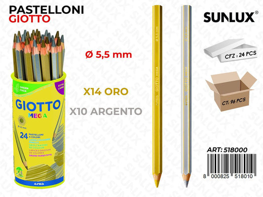 Bar. Giotto Mega Pastelloni Oro-arg. 5.5MM