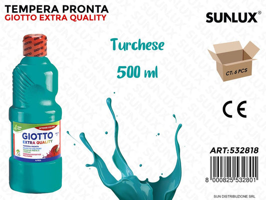 Fl. Giotto Tempera Pronta Turchese 500ML