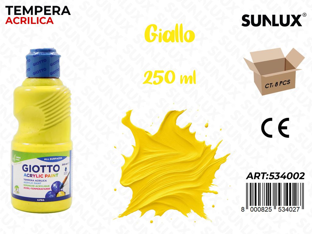 Fl 250ML Giotto Acrylic Giallo