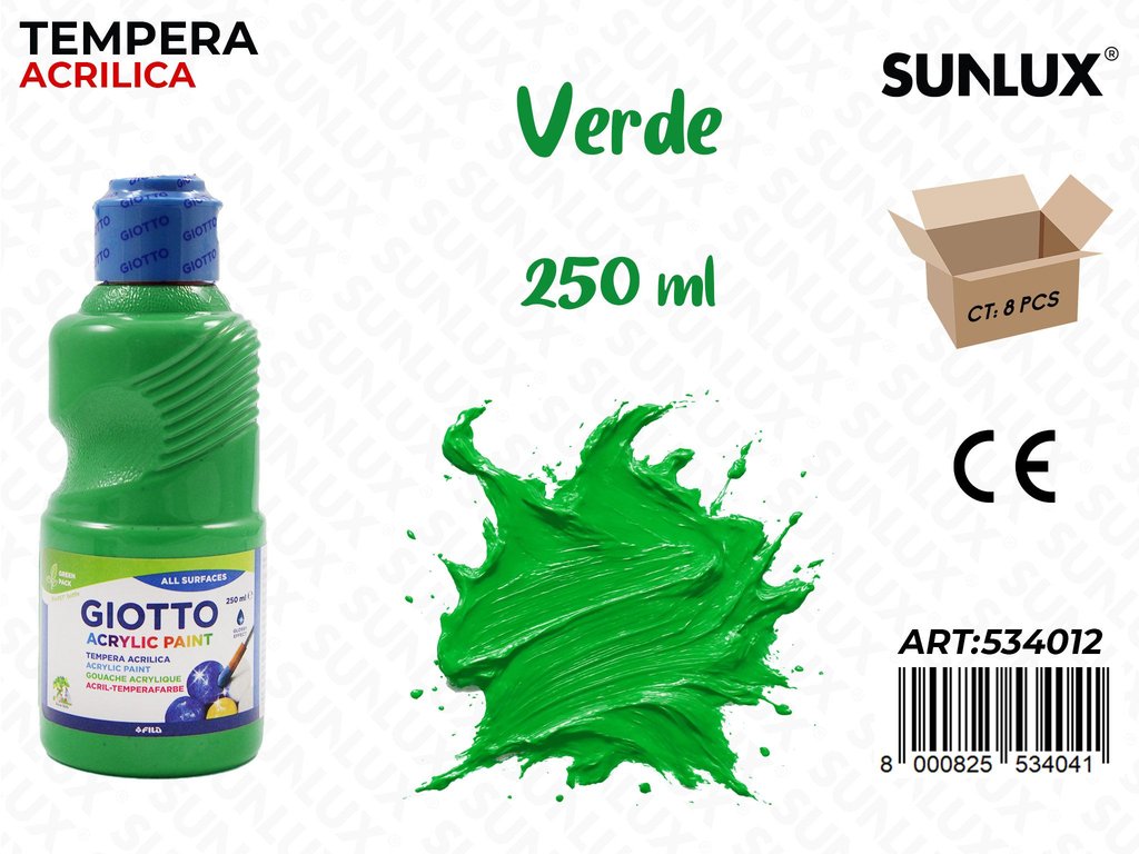 Fl 250ML Giotto Acrylic Verde