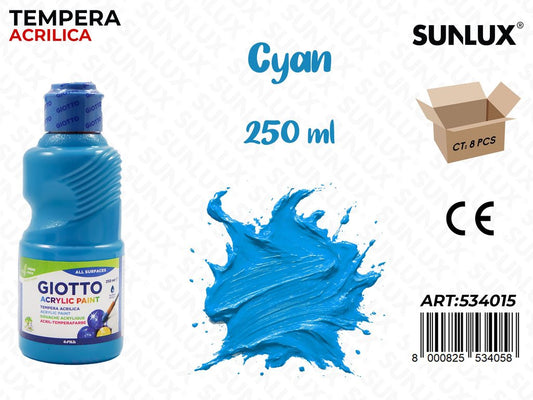 Fl 250ML Giotto Acrylic Cyan