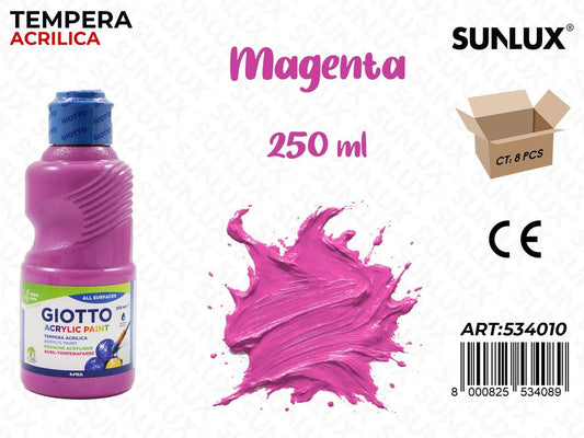 Fl 250ML Giotto Acrylic Magenta