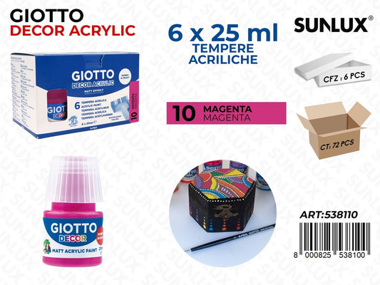 Bar.giotto Decor Acrylic 25ML 10MAGENTA