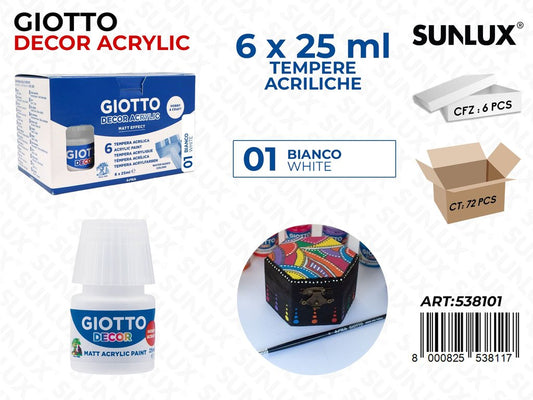 Bar.giotto Decor Acrylic 25ML 01BIANCO