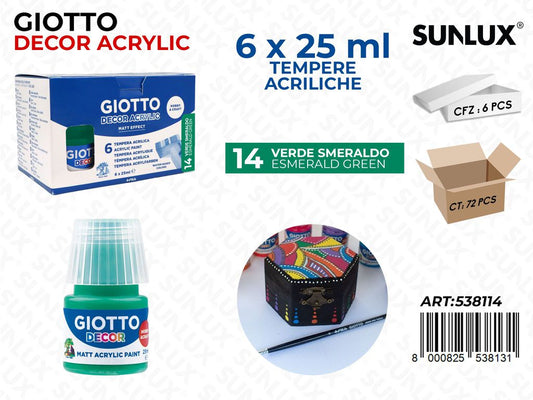 Bar.giotto Decor Acrylic 25ML 14VERDE Smer.