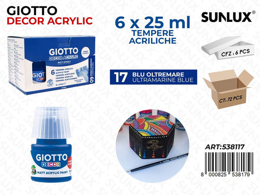 Bar.giotto Decor Acrylic 25ML 17BLU Olt/Mare