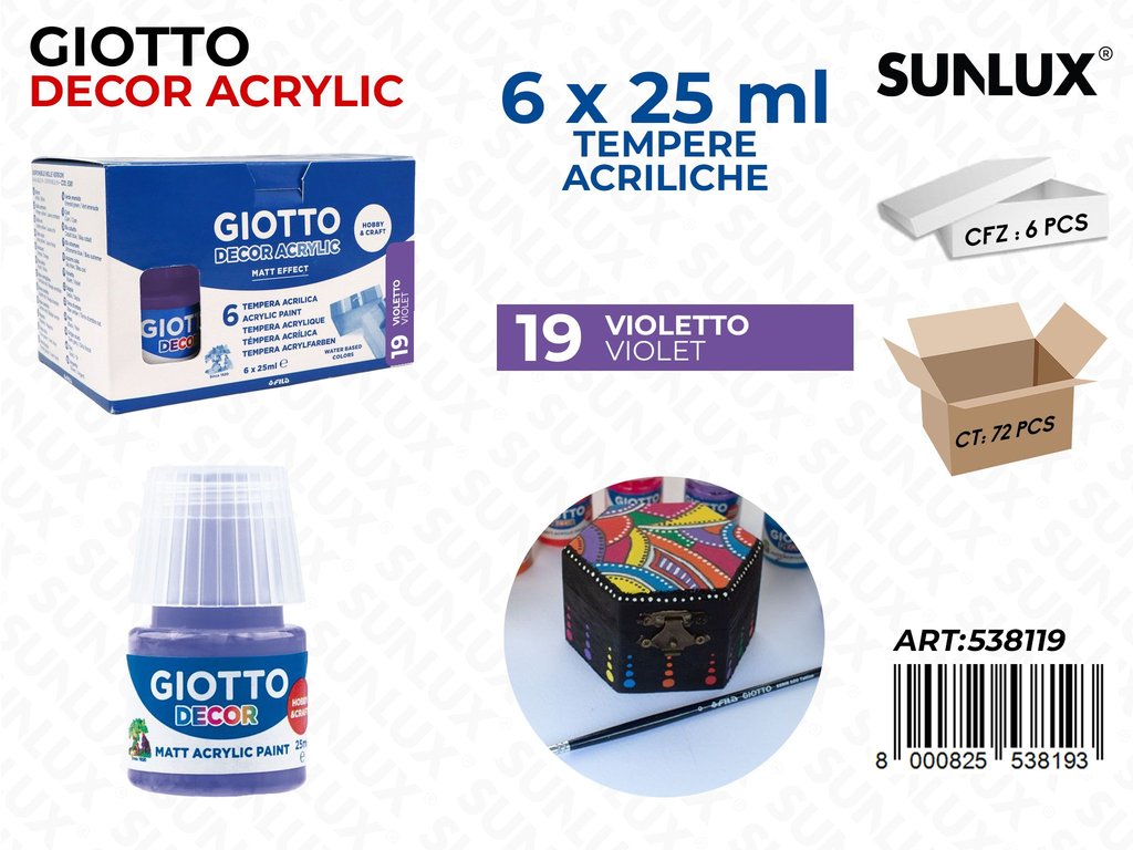 Bar.giotto Decor Acrylic 25ML 19VIOLETTO