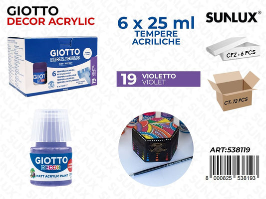 Bar.giotto Decor Acrylic 25ML 19VIOLETTO