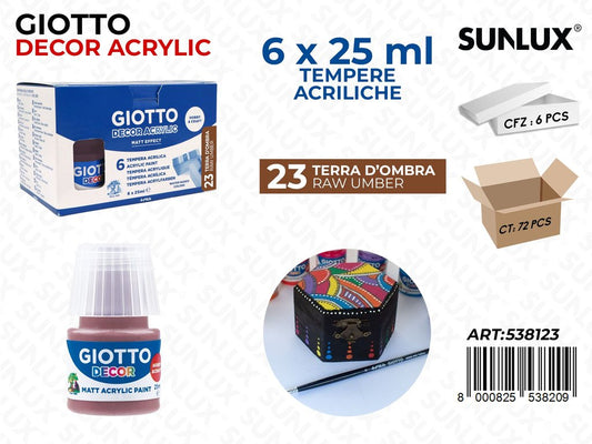 Bar.giotto Decor Acrylic 25ML 23TERRA Ombra