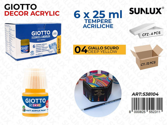 Bar.giotto Decor Acrylic 25ML 04GIALLO Sc.