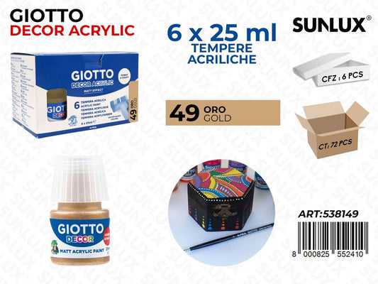 Bar.giotto Decor Acrylic 25ML 49ORO