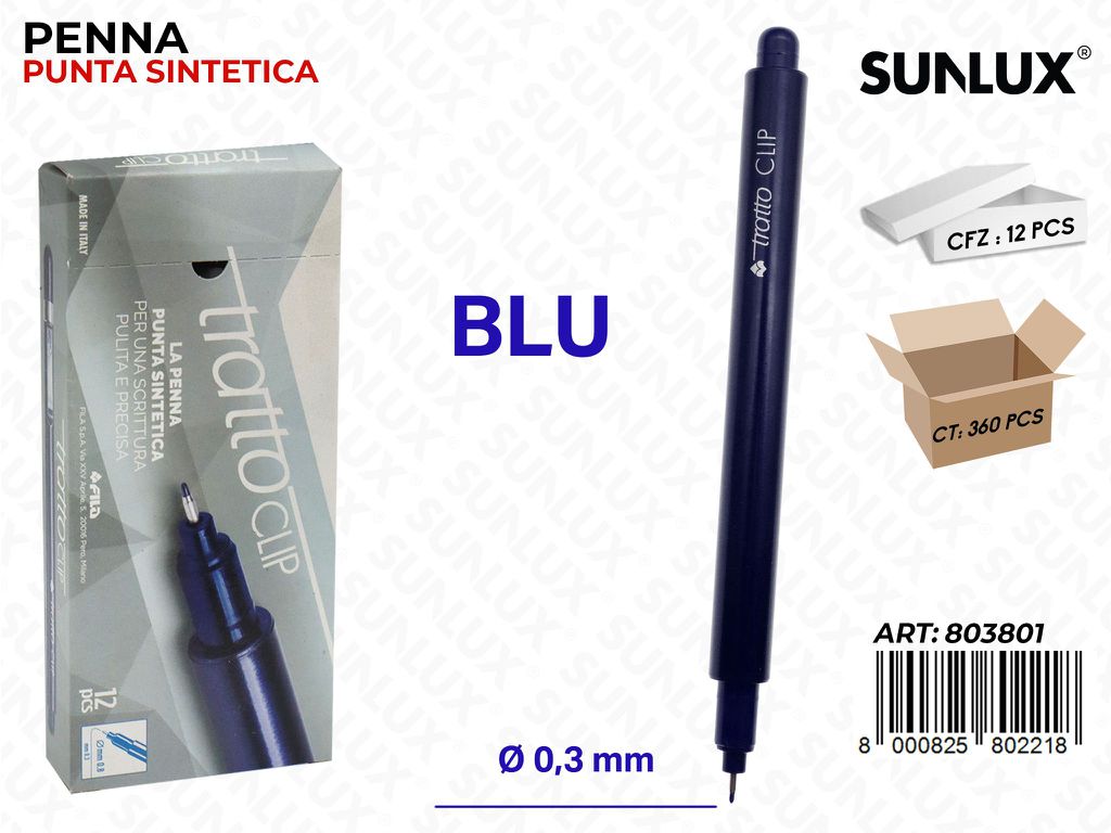 Tratto Clip Blu 0.3MM