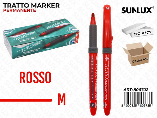 Tratto Marker Pen Ohp M Rosso