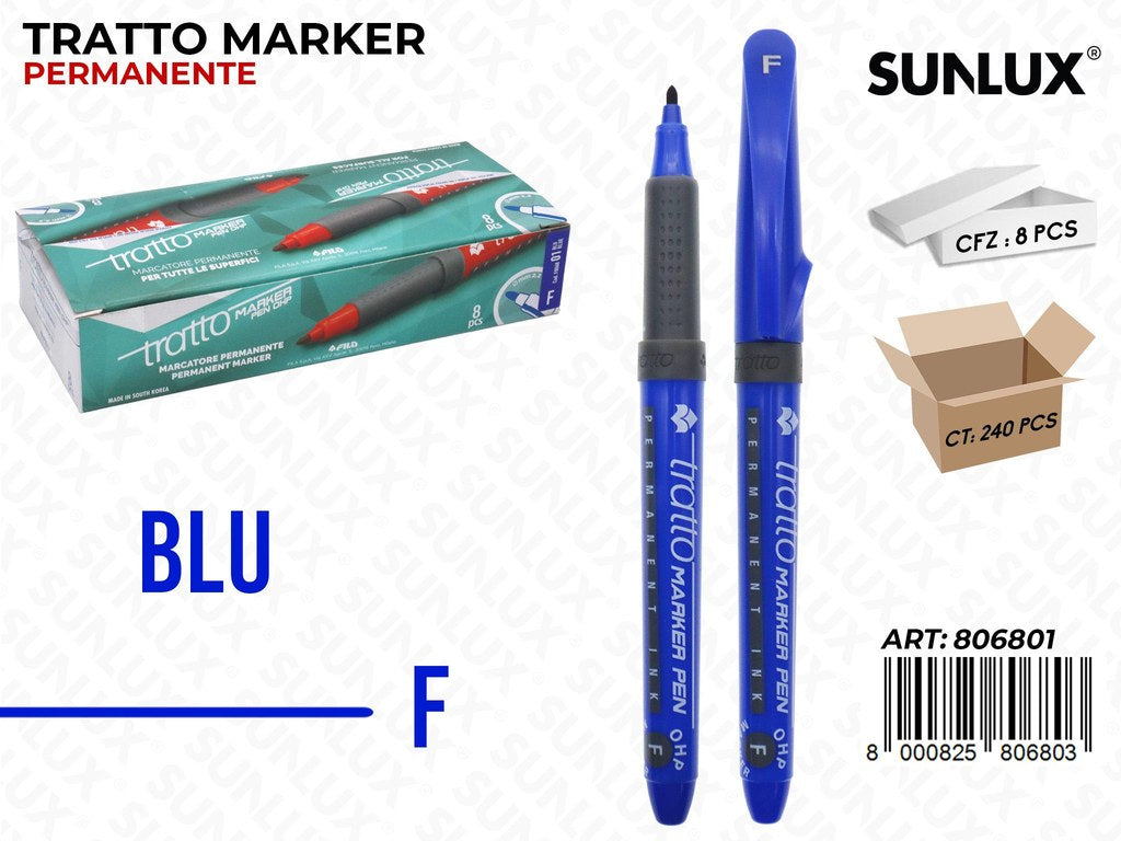 Tratto Marker Pen Ohp F Blu