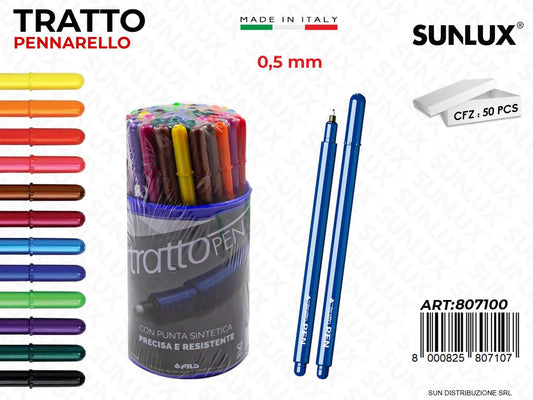 Tratto Pen Metal Col. Ass. 0.5MM