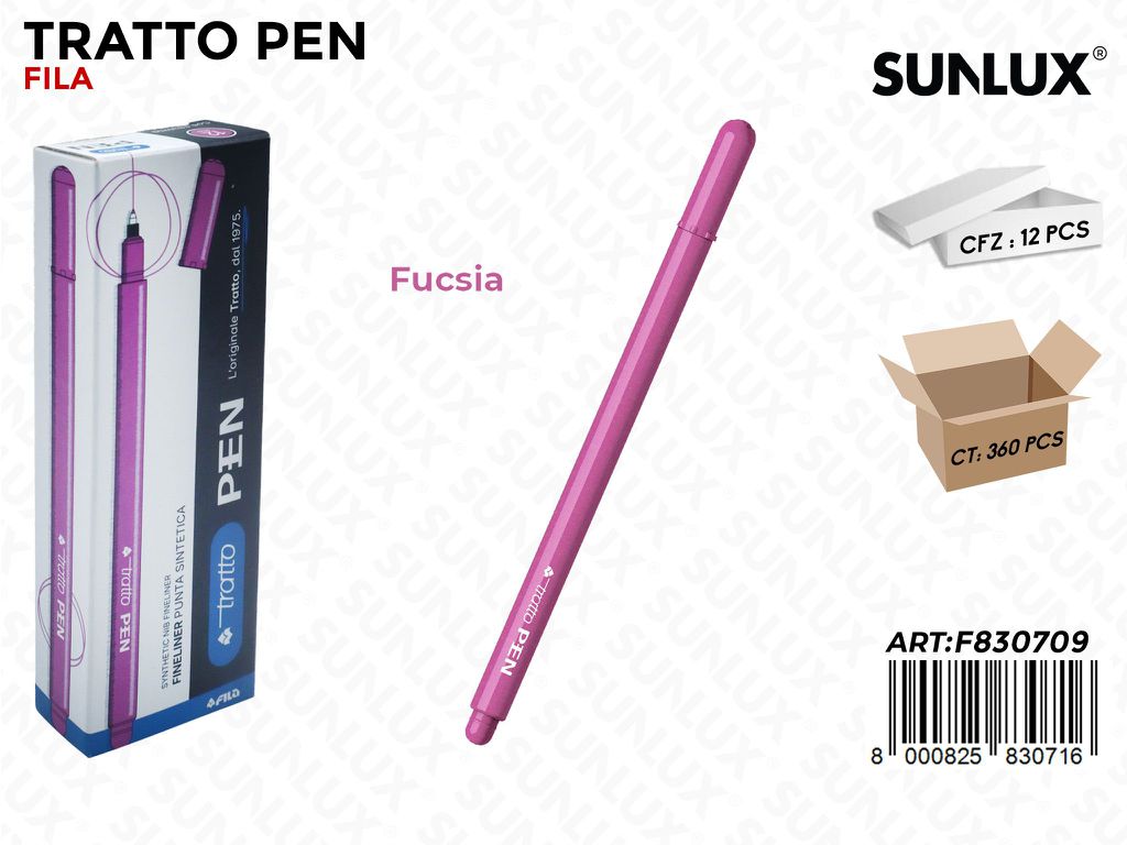 Tratto Pen Metal Fucsia Punta F