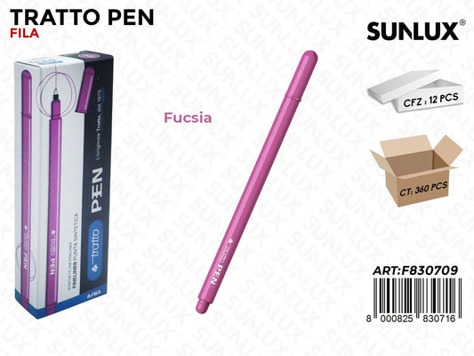 Tratto Pen Metal Fucsia Punta F
