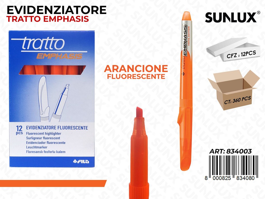 Tratto Emphasis Arancio Fluo