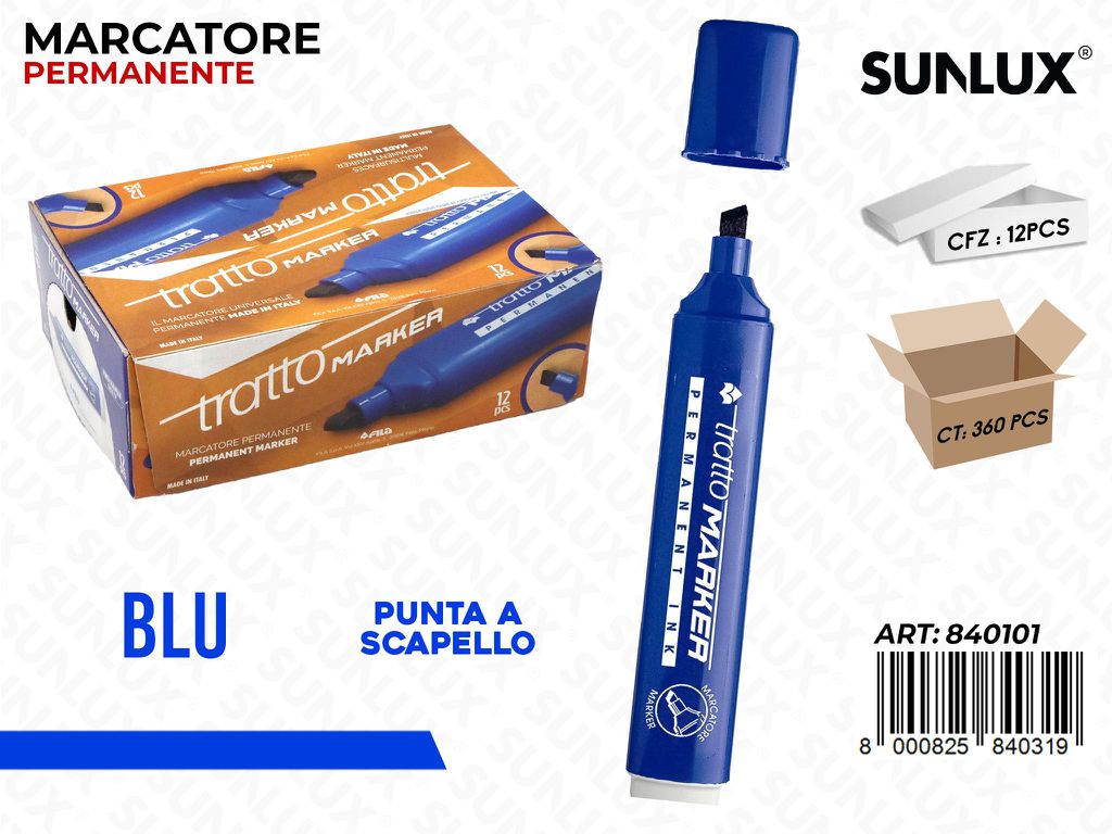 Tratto Marker P Scalp Blu/ Pz da 12
