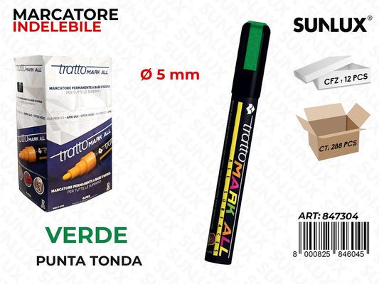 Tratto Mark All Verde P.tonda 5MM