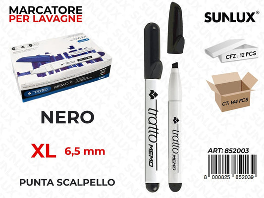 Marcatore Lavagna Tratto Memo Xl P.scalp. Nero