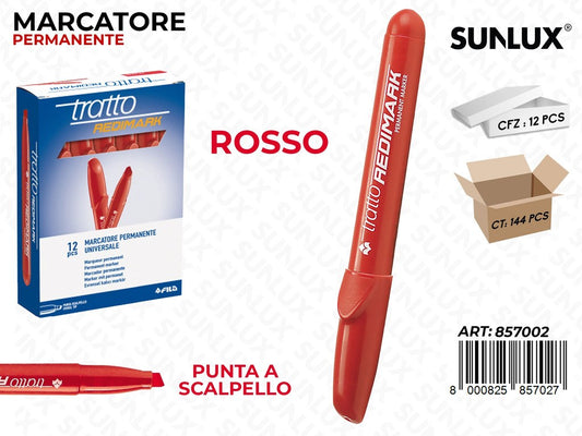 Marcatore Tratto Redimark P. Scalp. Rosso
