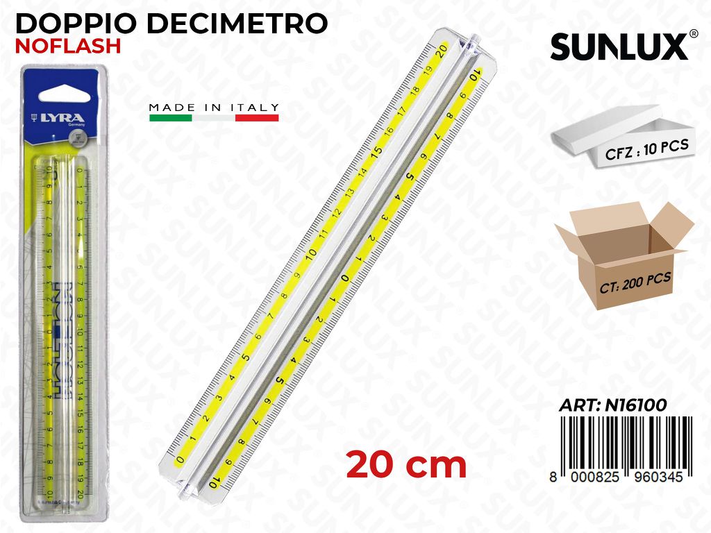 Doppio Decimetro Noflash 20CM