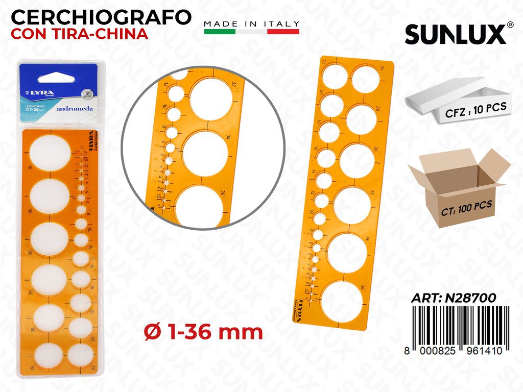 Cerchiografo Andromeda 1-36MM / Pz da 10