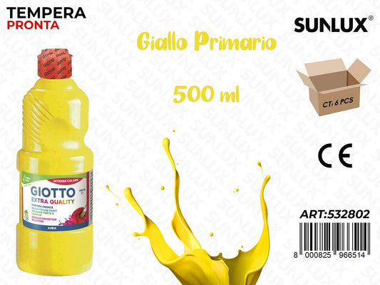 Fl 500ML Giotto Paint Giallo Primario/ Pz da 6