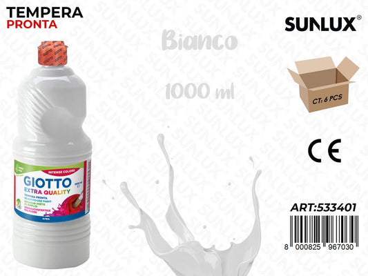 Fl 1000ML Giotto Paint Bianco/ Pz da 6