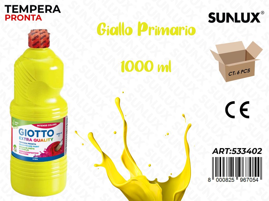 Fl 1000ML Giotto Paint Giallo Primario/ Pz da 6