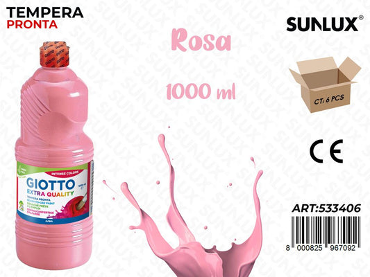 Fl 1000 Ml Giotto Paint Rosa/ Pz da 6