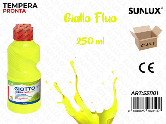 Fl 250ML Giotto Fluo Giallo/ Pz da 8