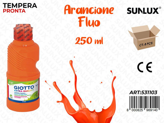 Fl 250ML Giotto Fluo Arancione/ Pz da 8