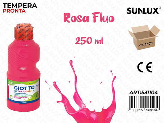 Fl 250ML Giotto Fluo Rosa/ Pz da 8