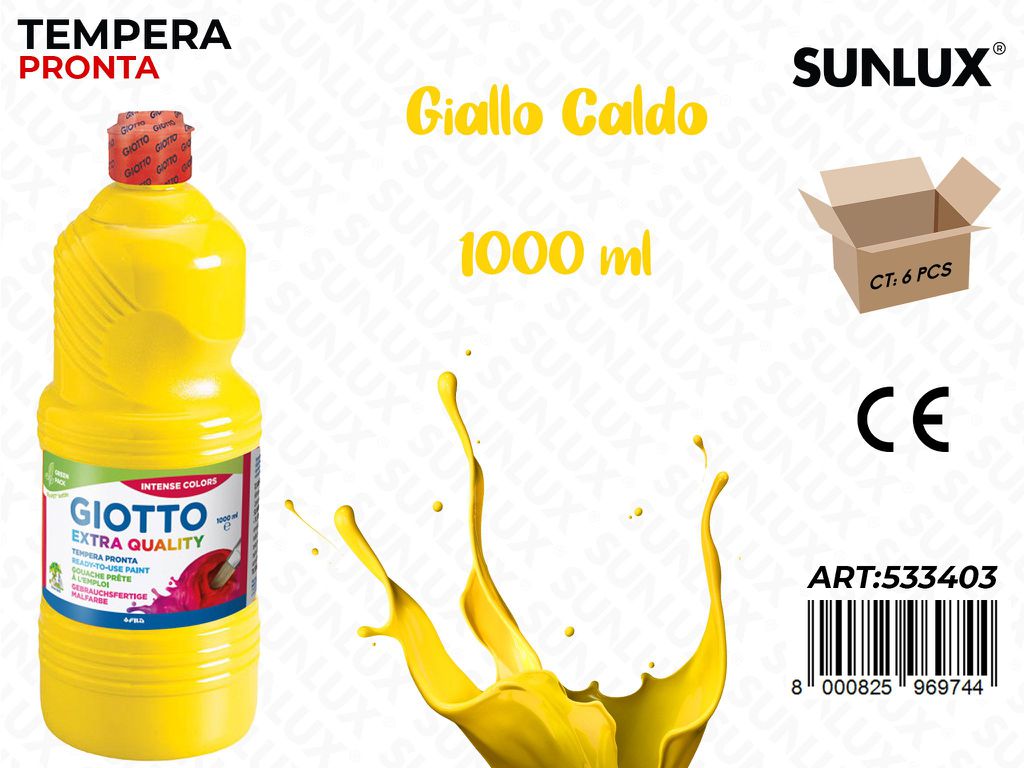 Fl 1000 Ml Giotto Paint Giallo Caldo