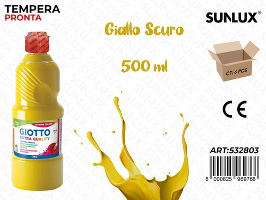 Fl 500ML Giotto Paint Giallo Scuro/ Pz da 6