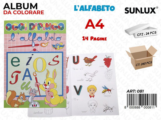 *ALBUM Da Dipingere Alfabeto/Pz 24