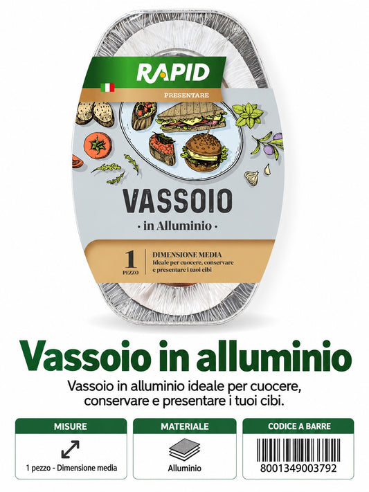 Vassoio Portata Medio 29X43Xh2Cm Conf.1Pz