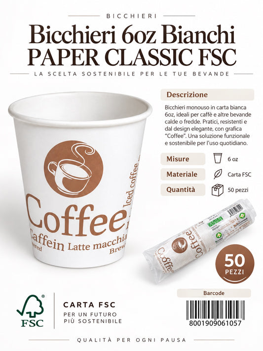 Prezzo Nettobicchieri 50Pz 6Oz Nat Pap. Naturia P. 25Cf C606153