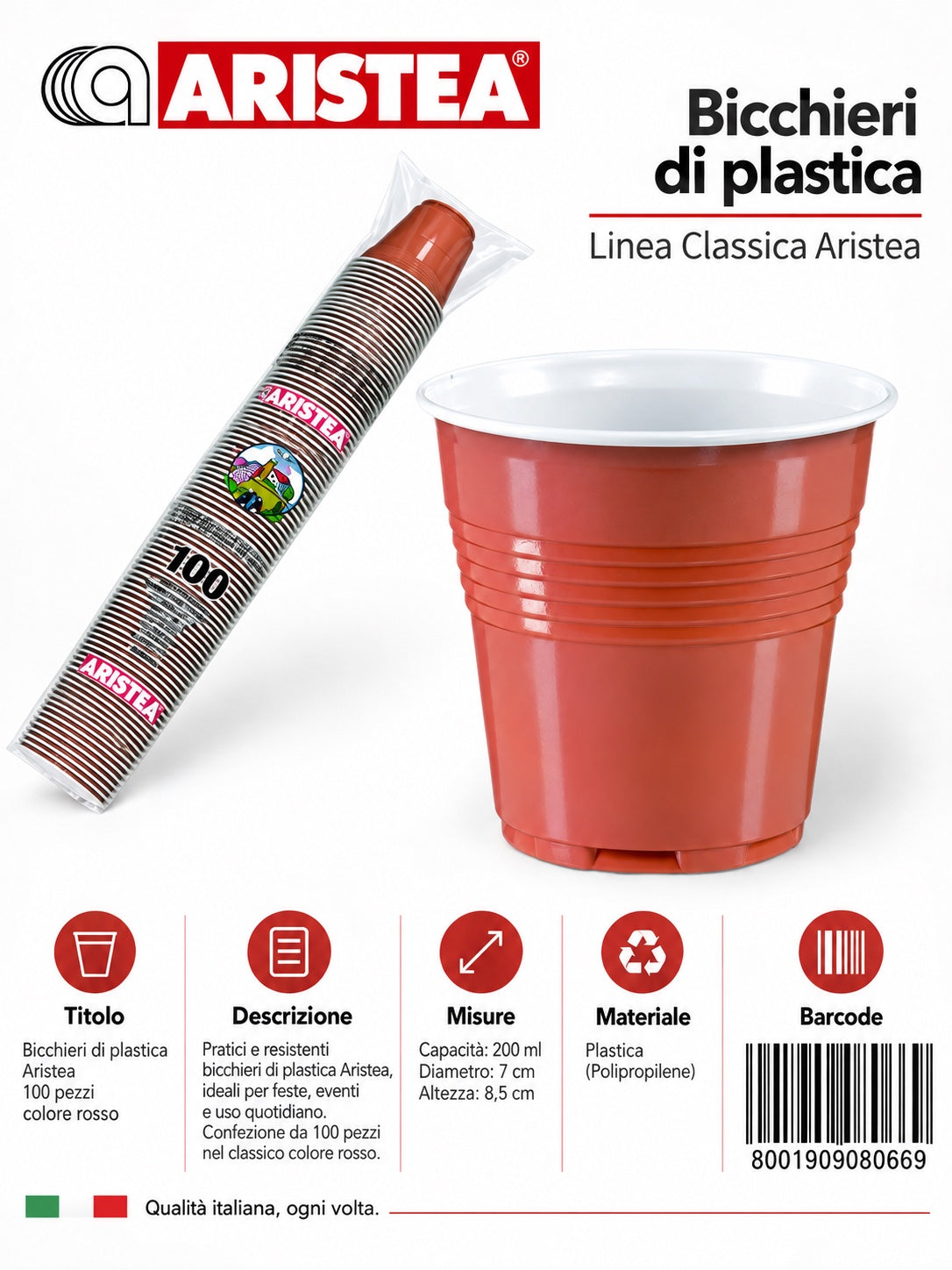 Prezzo Nettobicchieri 100Pz Marrone 80Cc 208066 Ct48