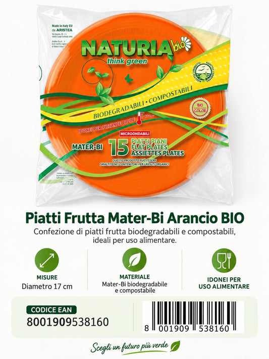 Prezzo Netto15 Piatti 220 Mtb Arancio Nat-Bio 52Cf 153816