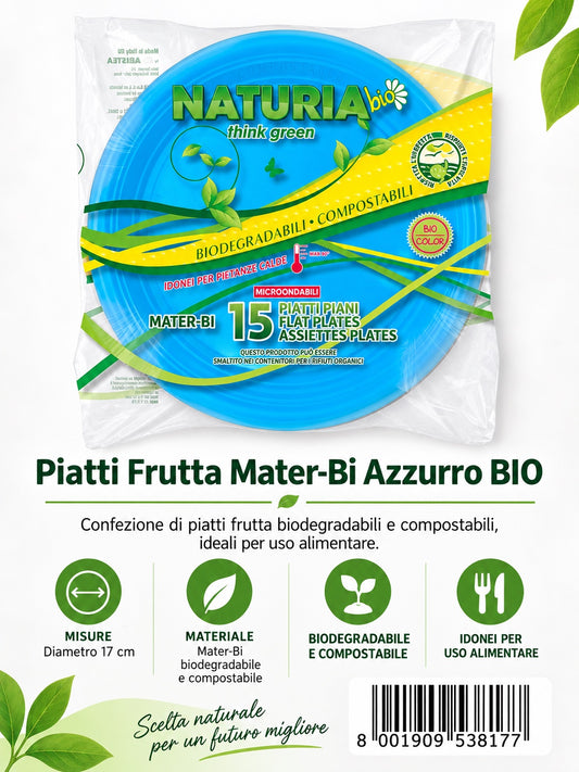 Prezzo Netto15 Piatti 220 Mtb Azzurro Nat-Bio 52Cf 153817