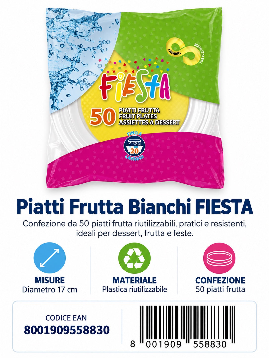 Prezzo Netto50 Piatti Dessert Gia Fst-Riu 22 Cf