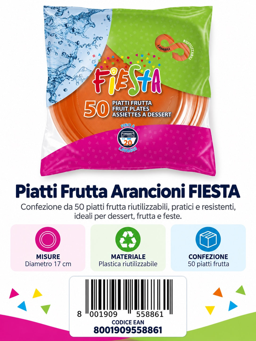Prezzo Netto50 Piatti Dessert Ara Fst-Riu 22 Cf