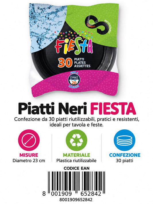 Prezzo Netto30 Piatti 220Uni Ner Fst-Riu 19 Cf
